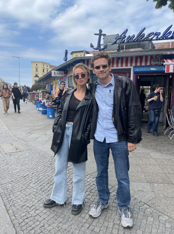 Picture in Berlin with my sister.
